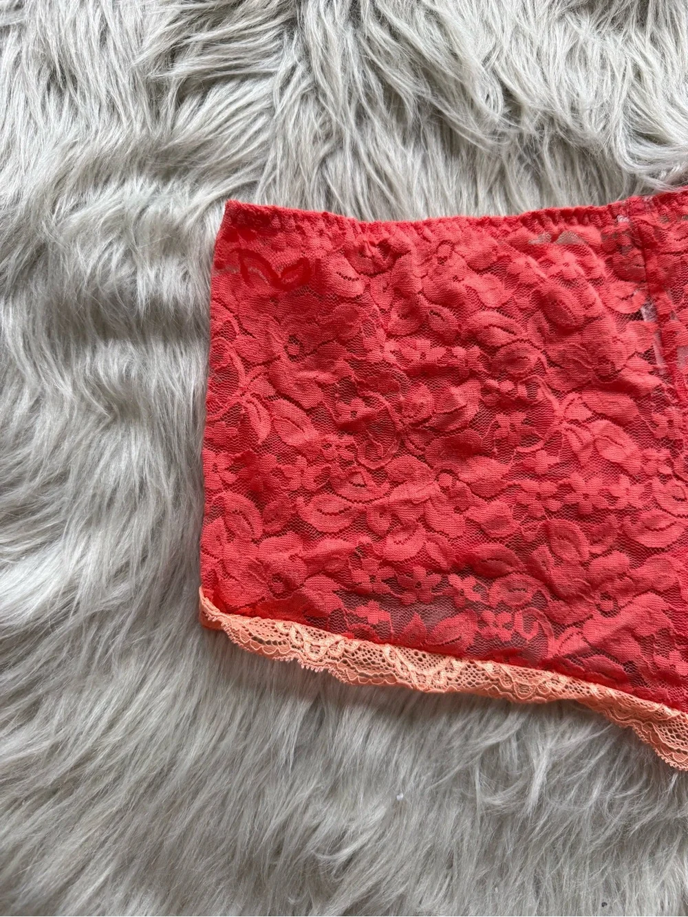 Adore Me Coral Lace Roanne PJ Set